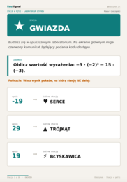 Stacje zadaniowe, klasa 8 (powtórka po klasie 7, liczby wymierne)