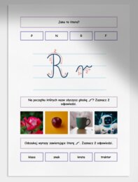 R i r. Karta pracy. Sprawdzian
