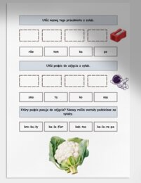 Sylaby. Karta pracy. Sprawdzian
