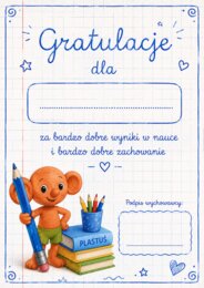 Wklejki do książek na zakończenie roku szkolnego klasy 1-3 z postaciami  z lektur