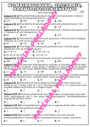 MINI MATURA. MATEMATYKA. Zliczanie, kombinatoryka, prawdopodobieństwo.