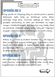 Karty dyskusji na godzinę wychowawczą i język polski, integracja klasy, ćwiczenie argumentacji