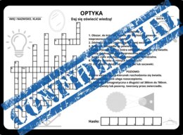 Optyka - krzyżówka