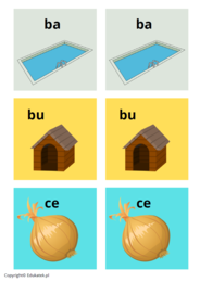 Literowe i sylabowe memory – utrwalanie czytania