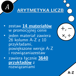 Arytmetyka | matematyka | zestaw promocyjny