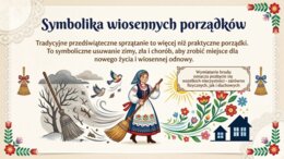 Wielkanoc w Polsce – symbole i zwyczaje (gazetka szkolna / prezentacja, styl folkowy