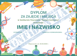 Dyplom konkurs fizyczny