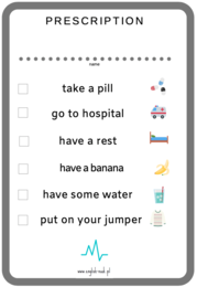 Angielski. Recepta - formularz