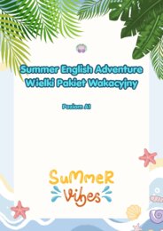 Summer English Adventure: Wielki Pakiet Wakacyjny (59 stron – Poziom A1)