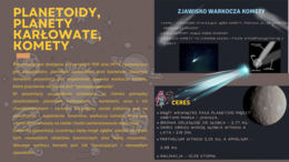 PLANETOIDY PLANETY KARŁOWATE KOMETY