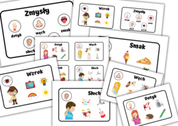 Zmysły - plakaty i wklejki do zeszytu