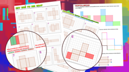 (klasa 5) Siatki prostopadłościanów - 3 karty pracy
