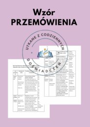 Przemówienie krok po kroku – wzór i wskazówki dla ucznia. Przykład 2.