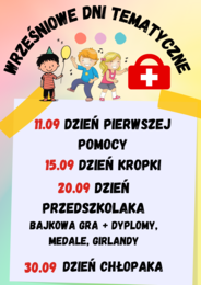 WRZEŚNIOWE DNI TEMATYCZNE