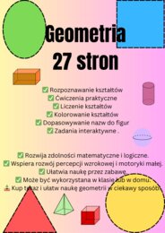 Geometria 27 stron karta pracy
