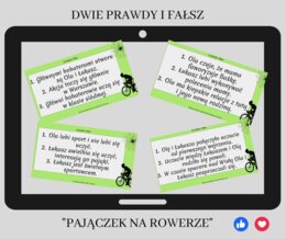 dwie prawdy i fałsz, 2 prawdy i fałsz - "Pajączek na rowerze"
