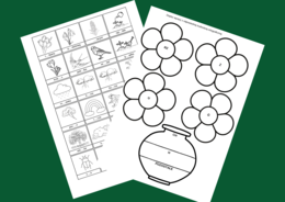 WIOSENNA ORTOGRAFIA - wklejki - karty pracy