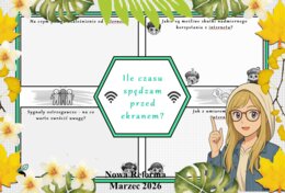 Karta pracy z przyrody do klasy 4 " Ile czasu spędzam przed ekranem?". Przygotowana na podstawie podręcznika „Odkrywam przyrodę” wydawnictwa Nowa Era. Dział "Spotkanie z przyrodą".