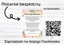 Podziękowanie dla Rady Rodziców