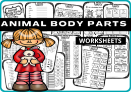 ANIMAL BODY PARTS - WORKSHEETS