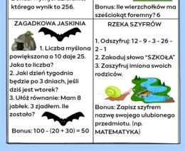 Kraina Liczb – komplet materiałów do matematycznej gry terenowej (klasa 4)