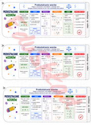 🎯 Matematyczne opaski na rękę - RÓWNANIA