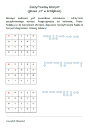 Zaszyfrowany labirynt - zabawy logopedyczne i nauka czytania