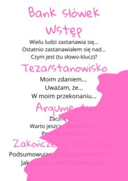 Rozprawka! Prezentacja PDF z pełnym kursem pisania i planem! Egzamin ósmoklasisty!