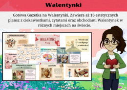 Walentynki - Gazetka na walentynki (prezentacja)
