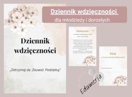 Dziennik wdzięczności – pastelowy (dla licealistów i dorosłych)