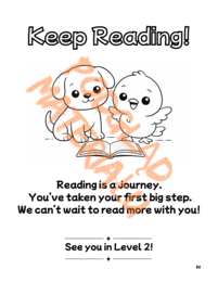 Dot & Read Level 1 – alfabet angielski i pierwsze sight words | 81 stron PDF | 3–7 lat