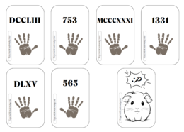 Gra matematyczny Piotruś - system rzymski.
