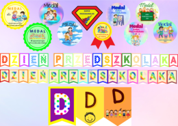 Dzień Przedszkolaka - girlandy, medale, dyplomy