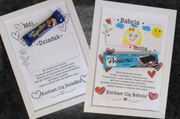 Upominki dla babci i dziadka. Dyplomy, koszyczki na babeczki/ słodycze