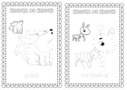 Połącz kropki- zwierzęta