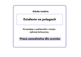 Działania na potęgach :-) Szkoła średnia