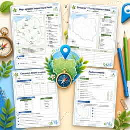 Mapa ogrodów botanicznych Polski