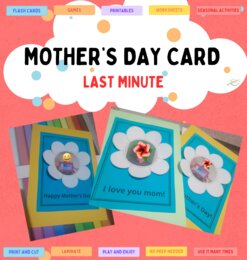Prosta laurka/ kartka na Dzień Matki MOŻNA EDYTOWAĆ/ EDITABLE Easy Mother's Day Card LAST MINUTE