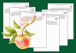 🍎🍏 Opowiadania z jabłkiem - Dzień Jabłka 🍎 - jesień - opowiadanie ćwiczenia redakcyjne - karta pracy - kl. 4-8
