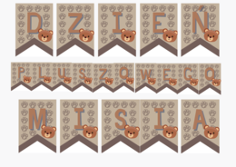 Napis - Dzień pluszowego misia