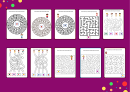 DZIEŃ KROPKI – labirynty – 10 wersji