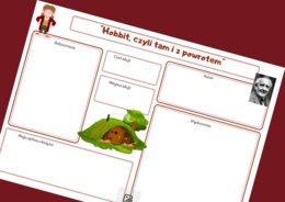 "HOBBIT, CZYLI TAM I Z POWROTEM" – karta pracy – świat przedstawiony – egzamin