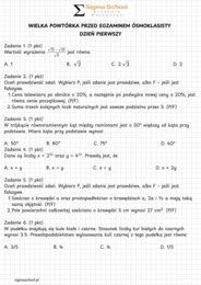 Wielka Powtórka: Egzamin Ósmoklasisty z Matematyki (Plan na 30 Dni + Klucz Odpowiedzi)