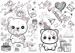 Dzień pluszowego misia - kolorowanki