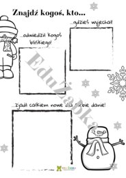 Znajdź kogoś kto... Ferie zimowe