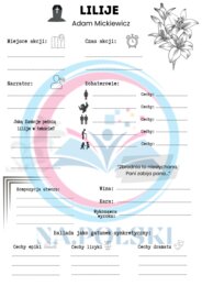 Lilije - karta pracy