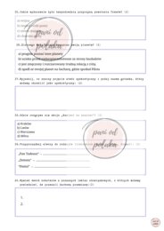 Sprawdzian z lektur-egzamin ósmoklasisty