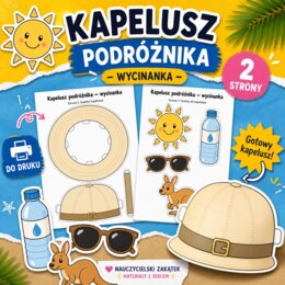 Kapelusz podróżnika - wycinanka