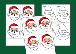 BOŻE NARODZENIE - mikołajki - ORTOGRAFIA - fiszki - karta pracy - karty pracy - zima - wklejki - 32 fiszki