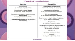 Wklejka pisownia nie z częściami mowy